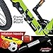 [Clearance Sale]MadBite Mini Bike Pump 120PSI Telescopic, Compact & Portable Bicycle Pump - With Gauge, BONUS 2 Tire Bars, 6-Piece Glueless Puncture Repair Kit, - Presta and Schrader Air Valves Pump