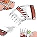 wuudi Pulled Pork Shredder Claws, 18/8 Stainless Steel Meat Claws BBQ Meat Handler Forks for Shredding Handling & Carving Food (BPA Free)