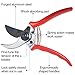 Apthrill MCH00000002 P-888 Pruner-Bypass Pruning Shears Safety Lock, Red
