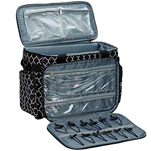 NICOGENA Rolling Sewing Machine Case on Wheels, Universal Travel Tote