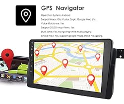 hizpo Android 10 Single Din Car Stereo Radio GPS