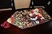 Tache Festive Winter Holiday Christmas Down The Chimney Decorative Tapestry Table Runners, 13 x 54