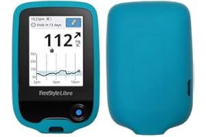 Premium Silicone Soft Case for Freestyle Libre 3/ Freestyle Libre 2 (Continuous Glucose Monitor) (Light Blue)
