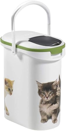 Amazon Com Curver Petlife Verseuse A Croquettes Version Chats Vert Blanc Gris Contenance 4kg Garden Outdoor