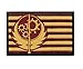 Patch Squad Men's Maroon Fallout Style Brotherhood of Steel BOS Flag Patch