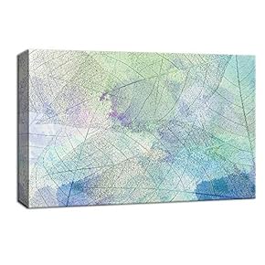 Canvas Wall Art for Living Room,Bedroom Home Artwork Paintings Leaf Ready to Hang - 12x18 inches