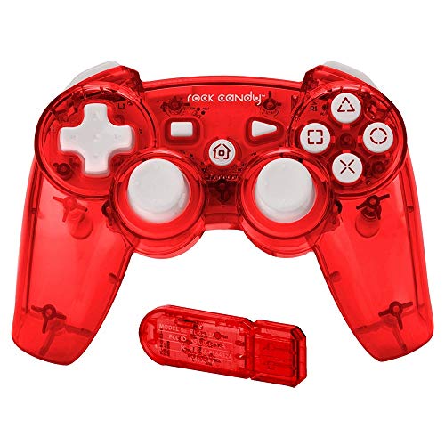 PDP Rock Candy Wireless Controller, Red - PlayStation 3 PDP Rock Candy Wireless Controller, Red - PlayStation 3