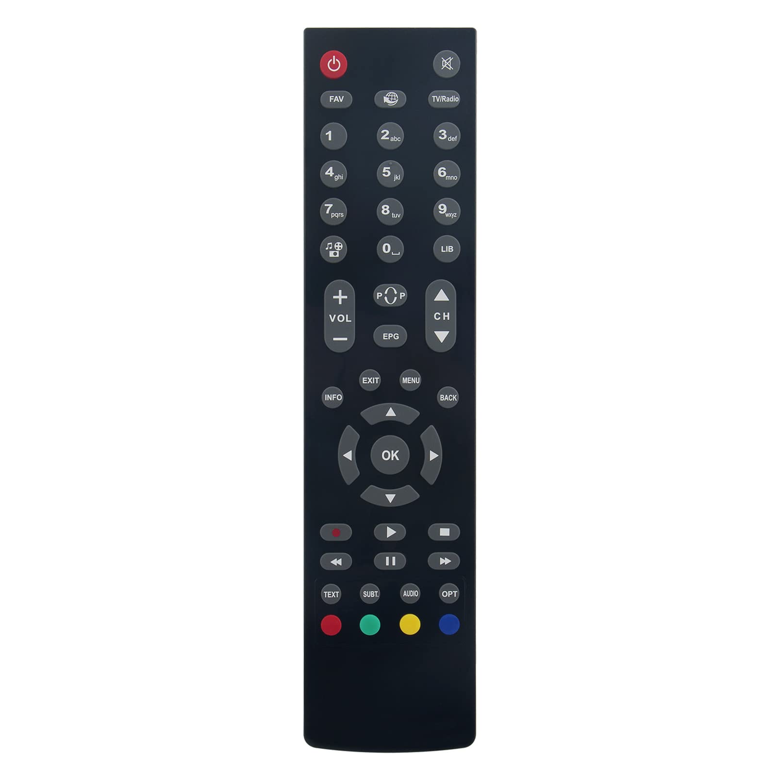 ALLIMITY RC2712 Remote Control Replace fit for Bush Hitachi XORO ENGEL FUJIONKYO F9200HD RS-1020 RS-4300 B320PVR B500PVR B320DTR B500DTR B1000PVR B660TV 1TBDTRW HDR1T01 HDR5T01 HRK-8910 HRS-8820
