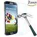 TANTEK [2-Pack Screen Protector for Samsung Galaxy S4,Tempered Glass Film,Ultra Clear,Anti Scratch,Bubble Free,Case Friendly
