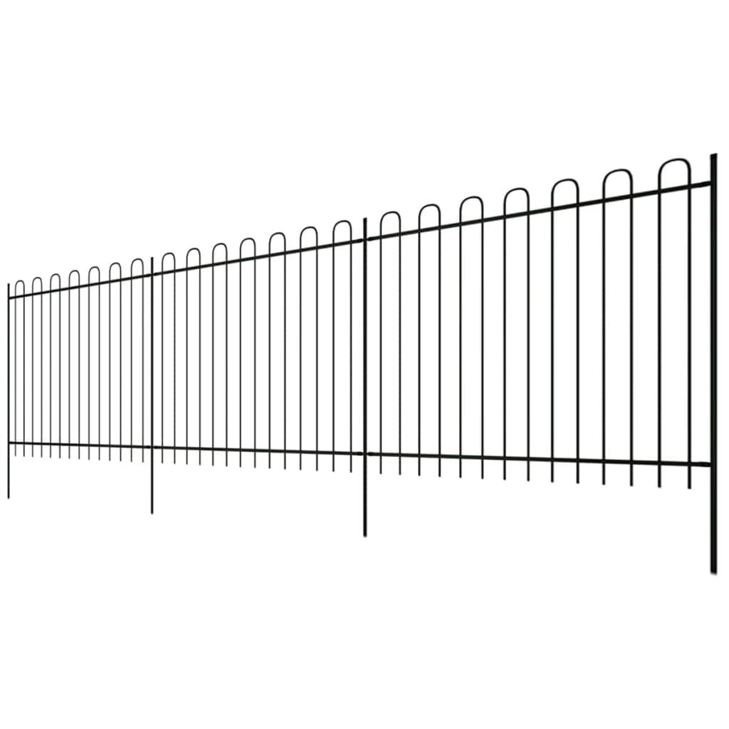 Festnight - Valla de Seguridad Ornamental (600 x 200 cm), Hoop Top ...
