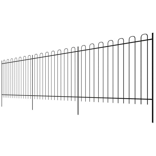 Festnight - Valla de Seguridad Ornamental (600 x 200 cm), Hoop Top ...