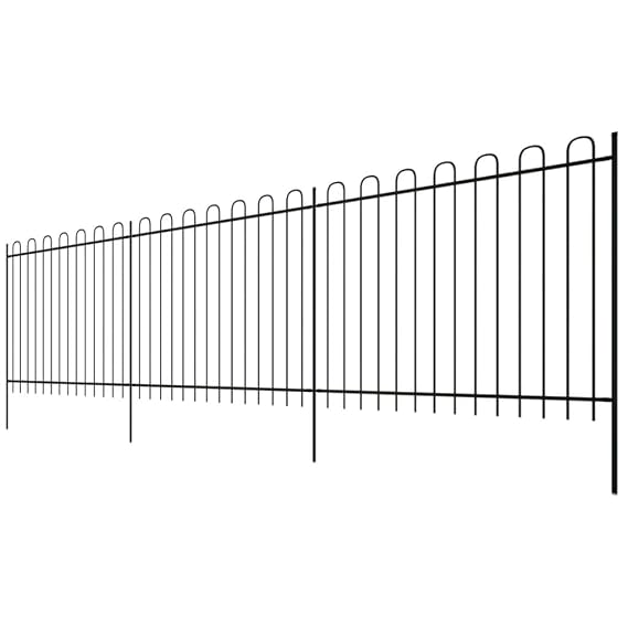 Festnight - Valla de Seguridad Ornamental (600 x 200 cm), Hoop Top ...