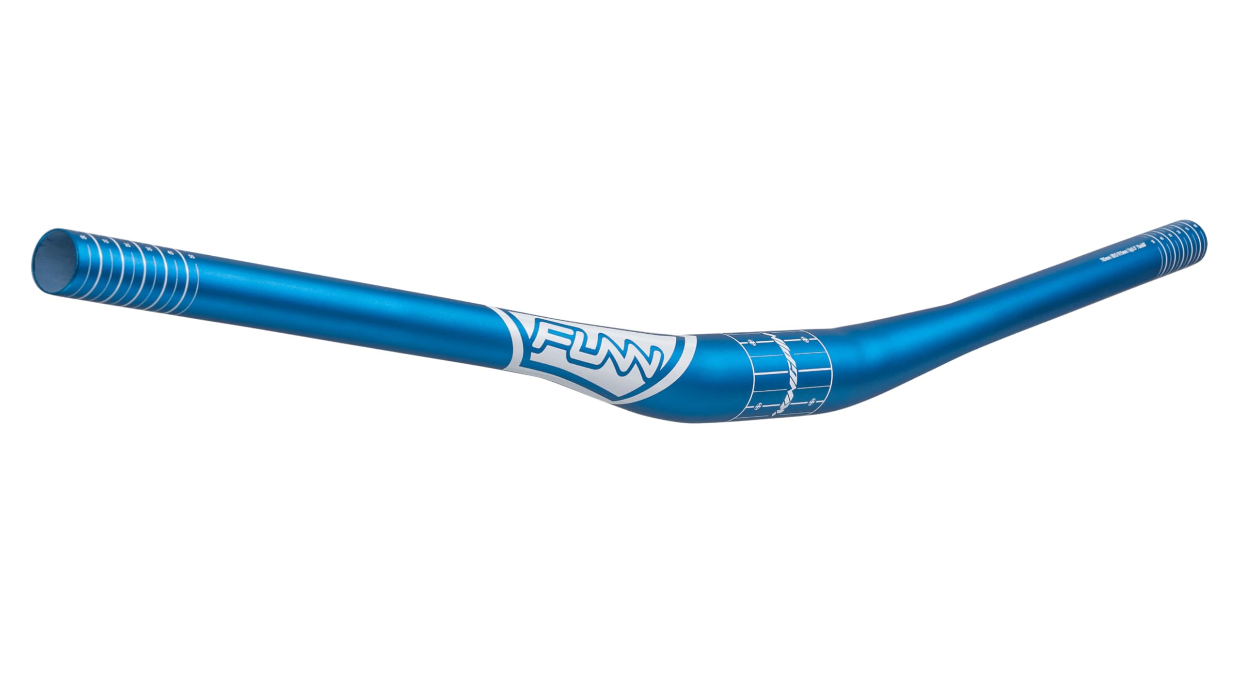 Funn Kingpin Mountain Bike Handlebar with Bar Clamp 31.8mm and Width 810mm, Tough and Lightweight Alloy Riser Handlebar for MTB, BMX and Road Bike, Rise 15mm MTB Handlebar (Blue)