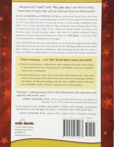 1001 Great Ideas For Teaching And Raising Children With Autism Or 