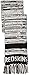 NFL Washington Redskins Moto Marled Scarf, One Size, Black/White