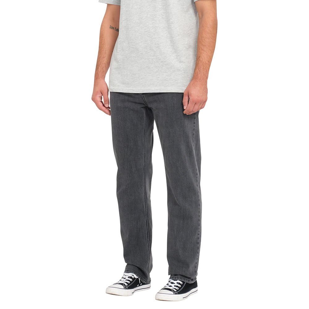 Volcom Men's Solver Denim Jean, Neutral Grey