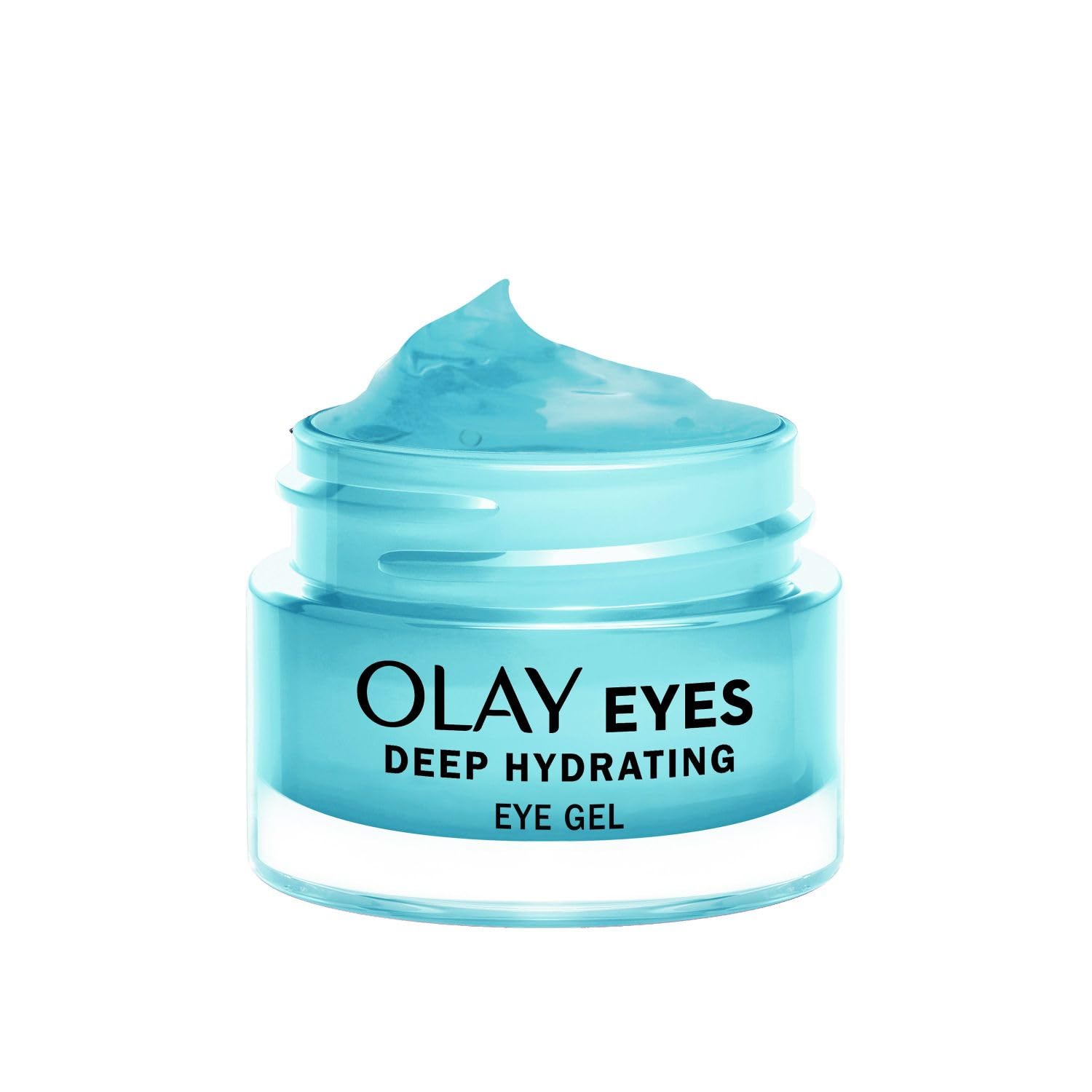 Olay Eyes Deep Hydrating Eye Gel with Niacinamide and Aloe for tired dehydrated skin, hydrates for 24hours, plump, cool and hydrate, fragrance free 15 ml