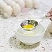 Egg Separator Acevan Egg Yolk White Separator 304 Stainless Steel (18/8) Egg Divider Filter - Dishwasher Safe Food Grade Cooking Kitchen Gadget - Silver