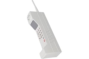 Aqur2020 Old Fashioned Cellular Phone Model Ornament Vintage Simulation Photographic Props Desktop Decoration, Retro Cellphone Model Collectible Vehicles Home Decor Accents (White)