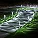 Boomile Solar Garden Lights Outdoor, Solar Pathway Lights, Landscape Lighting for Lawn/Garden (Stainless Steel)