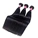 Zorssar Hair 10 A Brazilian Straight Hair Extensions 100% Unprocessed Virgin Human Hair Weave 3 Bundles Silk Soft Natural Color Can be Restyled