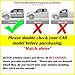 SIZVER Smoked Window Visors/Wind Rain Deflector Rain Guard for 2015-2017 Ford F-150 SuperCrew Cab Only