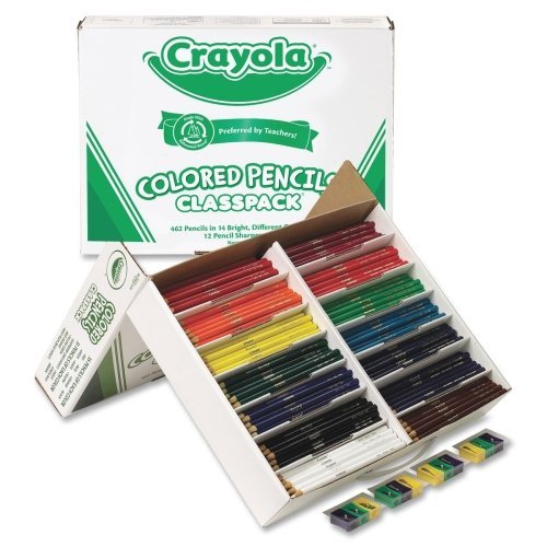 Wholesale Crayola 462-Piece Class Pack Colored Pencils-Crayola Colored Pencil Class Pack, 462/BX, 14-Ast