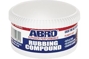 ABRO Superior Performance Automotive Rubbing Compound for Oxidized Finishes, Buff, Shine, Smooth, & Clean, Scratch Remover for Vehicles, Boats, & Bikes - 10 oz.