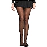 Milumia Women's Polka Dots Mesh Sheer Tights Y2k See Through Stocking Cute Pantyhose