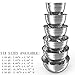 Mixing Bowls Stainless Steel, Thickened Premium Nesting Bowls by Umite Chef, Matte and Mirror Finish, For Healthy Meal, Nesting and Stack able, Set of 6 Sizes 1.59, 2.11, 2.85, 3.59, 4.65, 5.50 QT