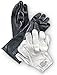 Military Outdoor Clothing New Black Rubber Chemical Gloves, Medium