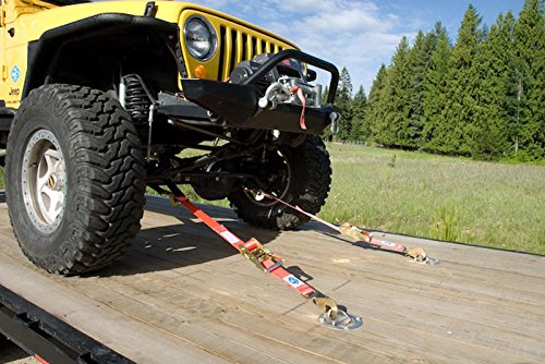 Mac's Tie-Downs 511118 Black Super Pack with 8' x 2" Direct Hook Combination Axle Straps
