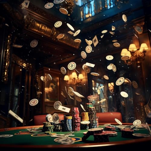 Rantuia Fichas Poker, Juego de Póquer de 300 Piezas, 5 Dados, 2 Barajas de Cartas Viene con Estuche de Transporte de Aluminio, Fichas de Poker Apto para Adultos y Niños a Partir de 8 años.