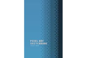 Pixel Art Sketchbook 64x64 Grid: Gridded paper for video game sprites and character design production.