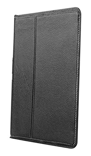 Apple iPad Air 2(Gen 6) Executive Genuine Leather Case Smart Cover with Auto Wake/Sleep Function by WizB – Black