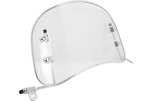 SUPVOX Motorcycle Windshield Clear Pc Wind Deflector Universal Front Windscreen 15.86X9.25In for Motorbike Scooter with Acces