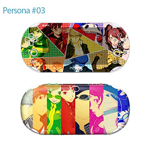 Premium Skin Decals Stickers For PlayStation VITA Slim 2nd Generation PCH-2000 Series Consoles Korea Made - POP SKIN Persona #03 + Free Gift Screen Protector Film + Wallpaper Screen Image