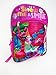 Dreamworks Trolls Movie Poppy Cooper Childrens School Bag Backpack with Front Zipper Pocket Large Pink Blue Show Me A Smile