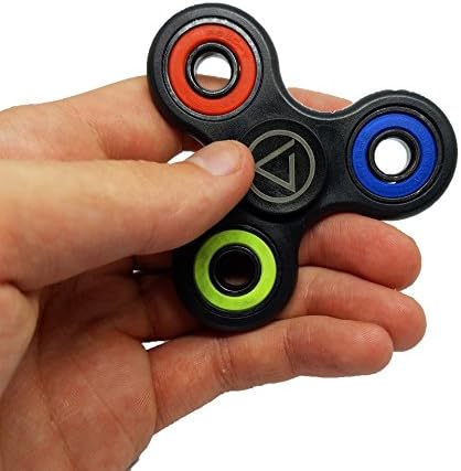Fidget Spinner Toy: Multi Colored, High Speed, - Great for ADHD, ADD, Anxiety, Stress Relief - Spins over a minute!