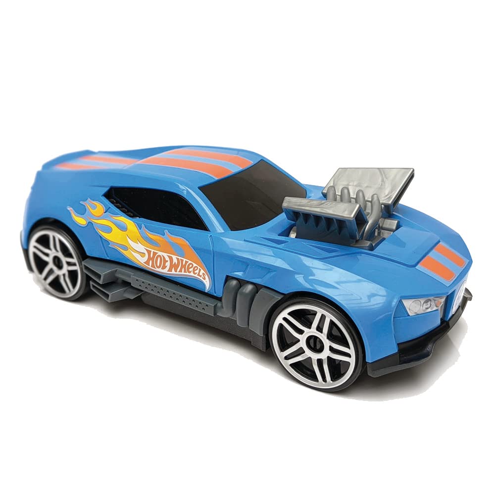 Hot Wheels Car Storage 2in1 Race N' Haul free wheel Car Storage case with Retractable Handle - Stores up to 15 cars (cars not included) — image 1