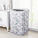 1PC Dust Proof Roller Washing Machine Top Covers Waterproof Washer/Dryer Cover Protective Dust Storage Bag Random Pattern (A)