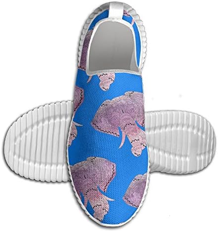 Pastel Elephant Men's Slip-On Shoes Lightweight Walking Loafers
