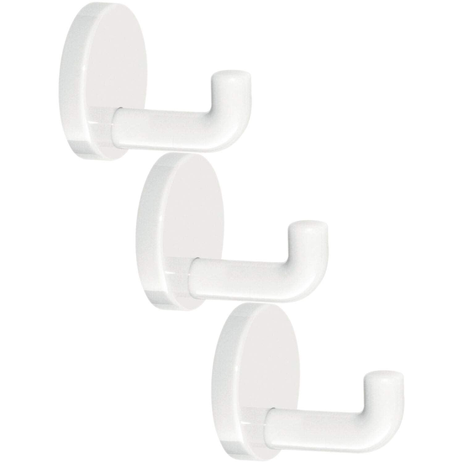 vasalat HEWI Wall Hooks Depth 45 mm Set of 3 Polyamide Pure White