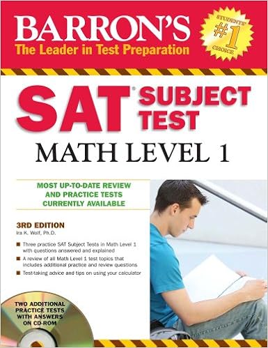 Barron S Sat Subject Test Math Level 1 Barron S Sat Subject Test Math Level 1 W Cd Wolf Ph D Ira K 9780764196836 Amazon Com Books