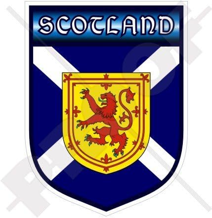 KppeX Scottish Shield UK 100mm (4") Vinyl Bumper Sticker, Decal.