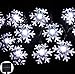 Inngree Solar Christmas String Lights Outdoor Waterproof 30 LED 20Feet Solar Snowflake Christmas Fairy Lights Decorations with 8 Lighting Modes for Garden Patio Yard Porch Wedding Party Decor(White)