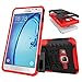 Galaxy On5 Case,Mama Mouth Shockproof Heavy Duty Combo Hybrid Rugged Dual Layer Grip Cover with Kickstand For Samsung Galaxy On5 SM-G550FY G550(With 4 in 1 Free Gift Packaged),Red