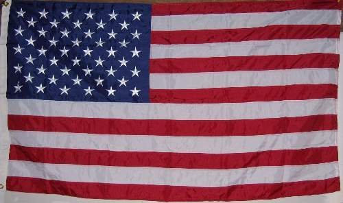 6ft x 10ft Superstream Sewn Nylon American Flag