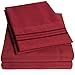 1500 Supreme Collection King Sheet Sets Burgundy - Luxury Hotel Bed Sheets and Pillowcase Set for King Mattress - Extra Soft, Elastic Corner Straps, Deep Pocket Sheets, King Burgundy