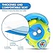 Peradix Baby Pool Float with Canopy, Inflatable Baby Swimming Ring with Removable Sun Protection Shade, Whale Toddler Floaties Water Infant Swim Float Toys